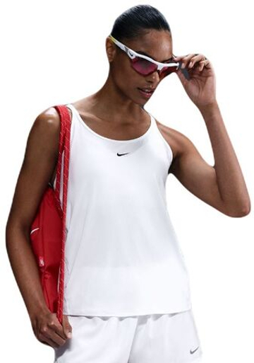 Женский теннисный топ Nike One Classic Dri-Fit Tank - белый/черный