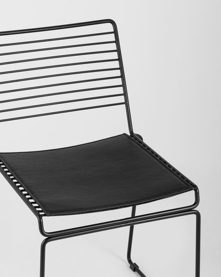 Стул обеденный Hero черный с черной подушкой 4 шт