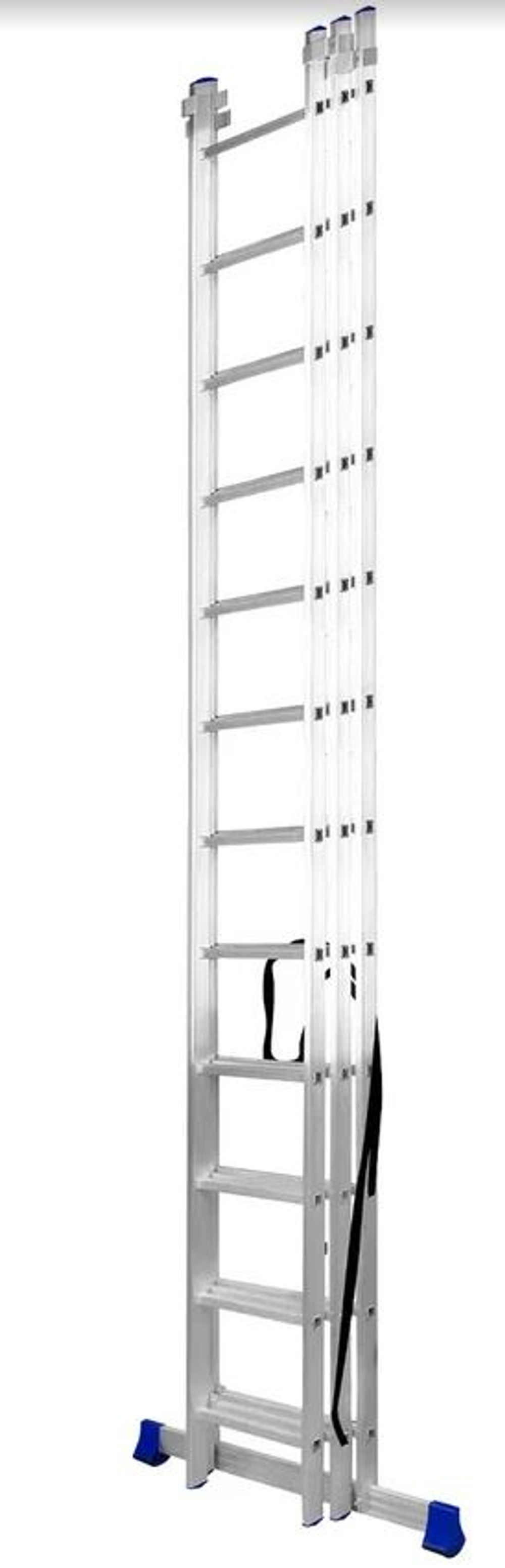 Лестница алюмин.  3секц* 12ступеней (3,42м-5,56м-7,82м) / МОНТАЖНИК