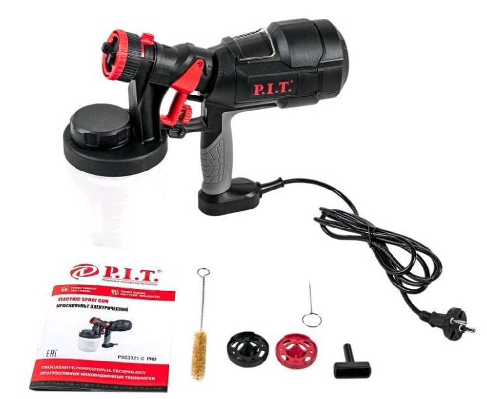 Краскораспылитель PSG 3021-C Мастер (500Вт, 800мл/мин, 70 DIN, ем.бачка 0,9)   P.I.T