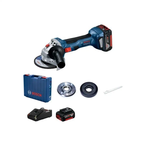 Аккумуляторная угловая шлифмашина GWS 180-LI Professional 2х4 Ач BOSCH 06019H90R0