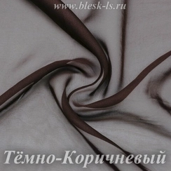 Шифон 36гр/м2 - Темно-Коричневый, опт от 10 м