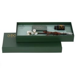 GAEM Набор подарочный: ручка перьевая, чернила 5шт, чернильница, L25 W11 H3,5 см