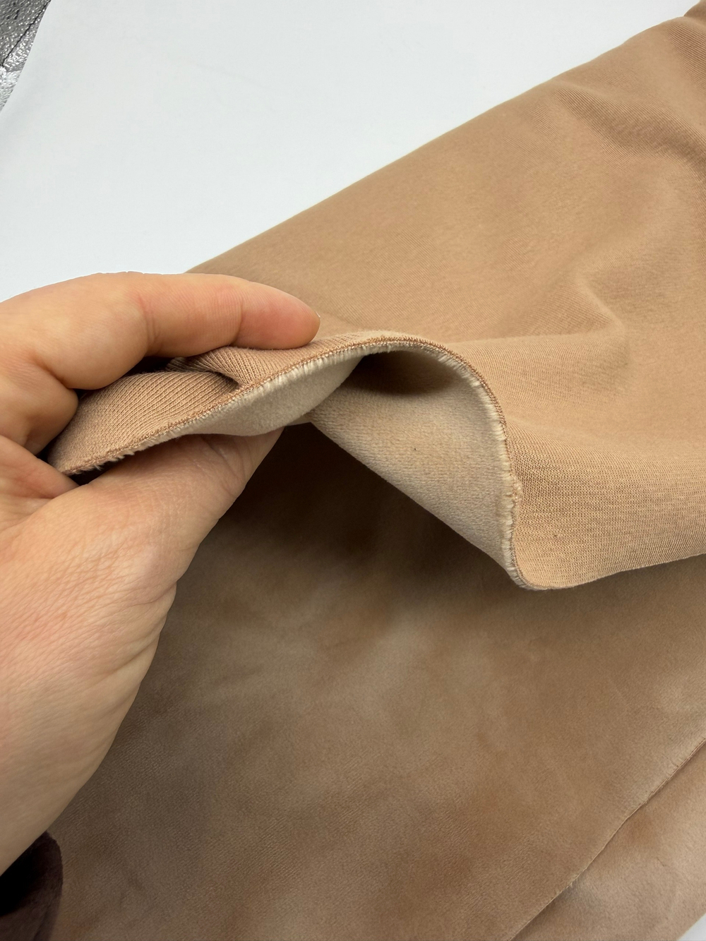 Футер на велюре Песок