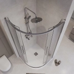 Душевой уголок Niagara Nova NG-3626-34 90х90 стекло шиншилла/профиль хром