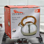 Чайник 3л нерж со свистком, индукция, Z-4169