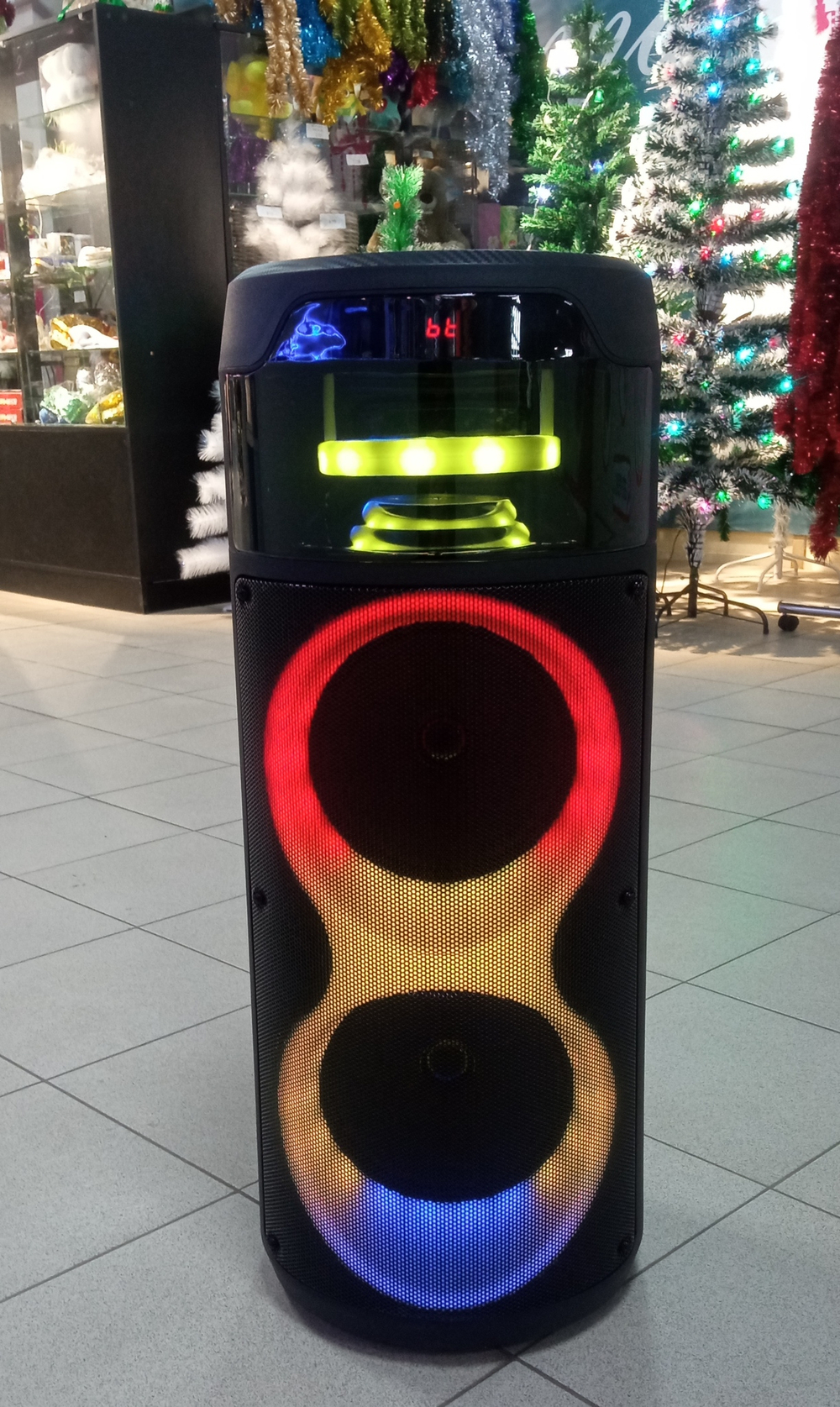 Напольная колонка Sing-e ZQS-8222 (8"40W/6A/+бесп.микрофон)