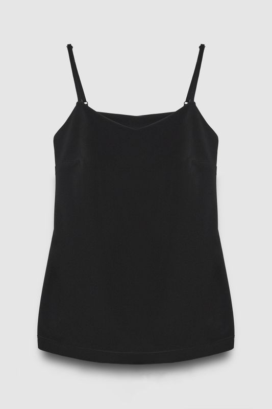 Топ двухслойный; черный