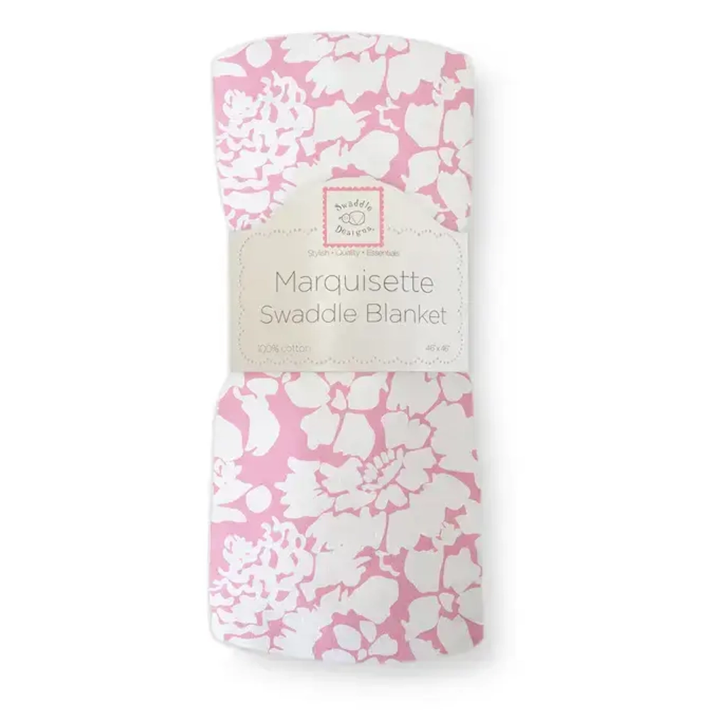 SwaddleDesigns Пеленка маркизет - Lush Botanical, Pink