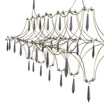 Подвесная люстра 17W 4000K SL6603.203.17 золотистый Gravetta ST-Luce