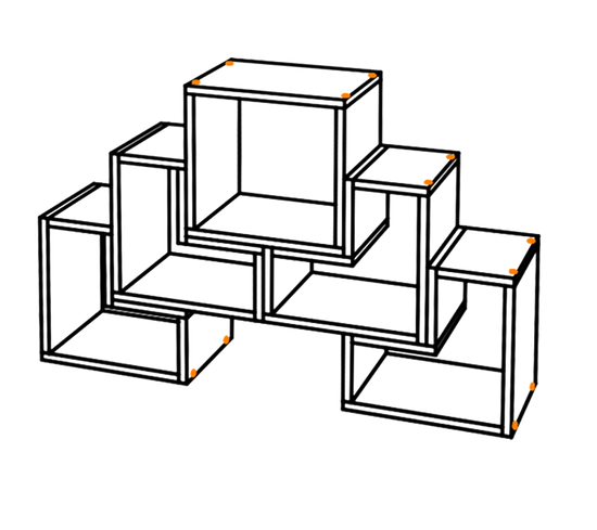 Смарт-1 (bts) Полка (Секция универсальная) крафт