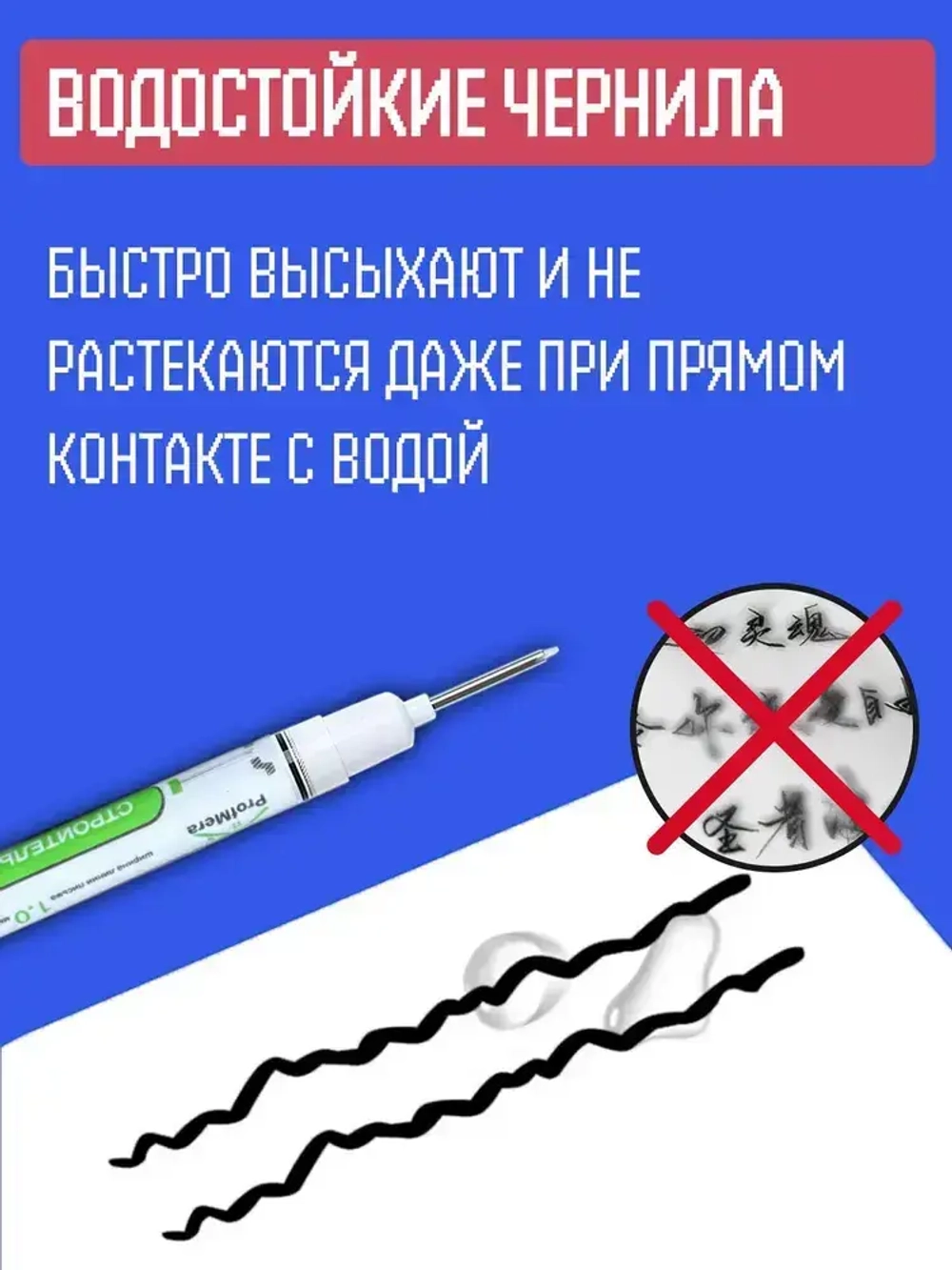 Маркер строительный тонкий разметочный с длинным наконечником / 5 шт (черный, красный, зеленый, синий, белый) / инструменты