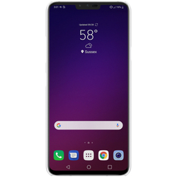 Тонкий жесткий чехол белого цвета от Nillkin для LG V40 ThinQ, серия Super Frosted Shield