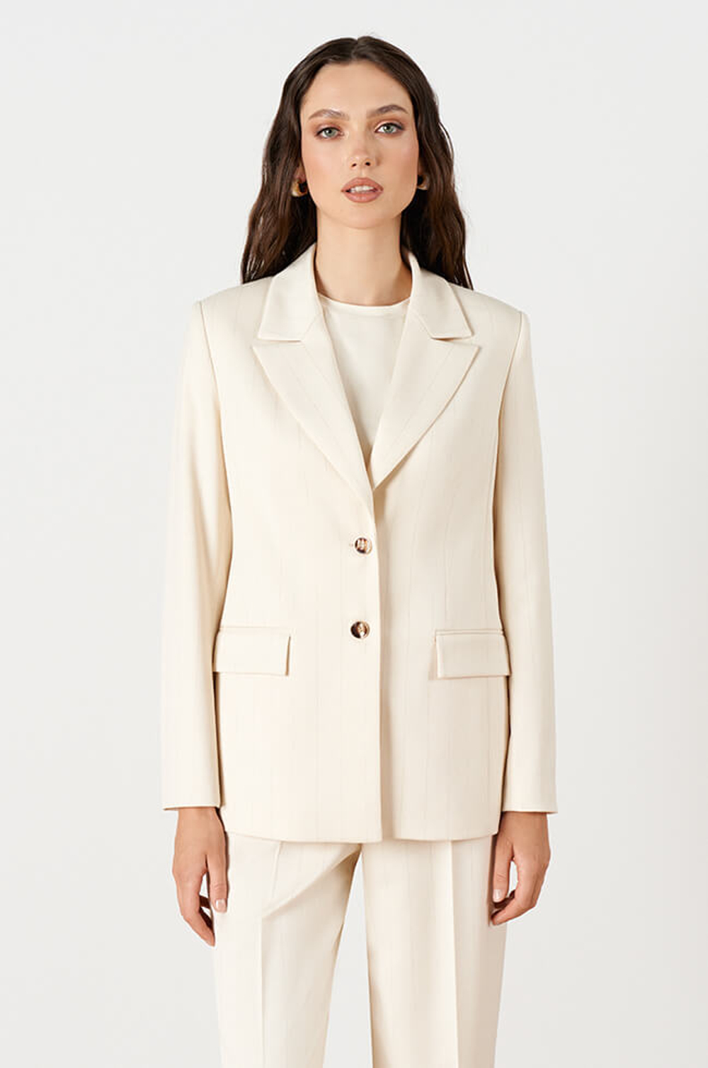 1927 Жакет женский (кремовый полоска)