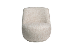 Кресло поворотное рогожка 73х75х75см Garda Decor бежевое