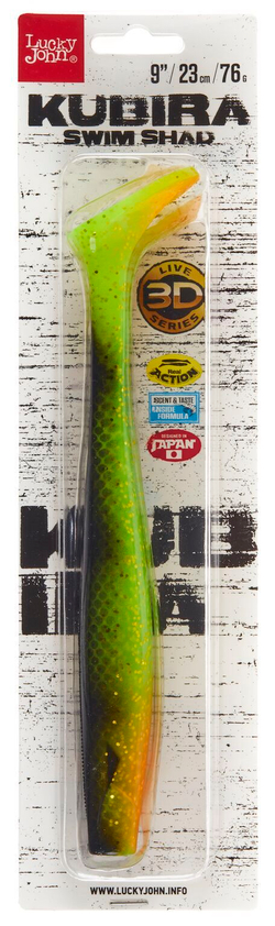 Виброхвост LJ 3D Series Kubira Swim Shad 9" (22,8 см), цвет PG41, 1 шт.