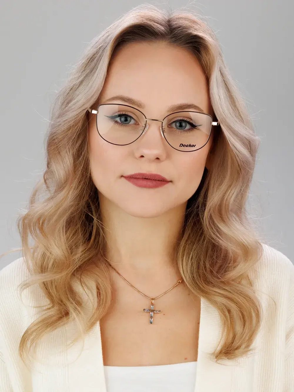 Оправа для очков для зрения металлическая брендовая