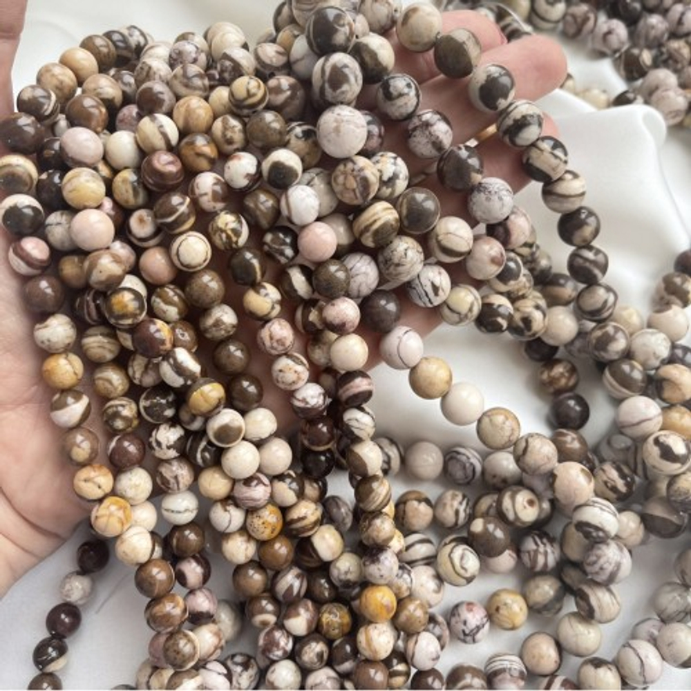 0663-8 Яшма кофейная, 8 мм, 38см