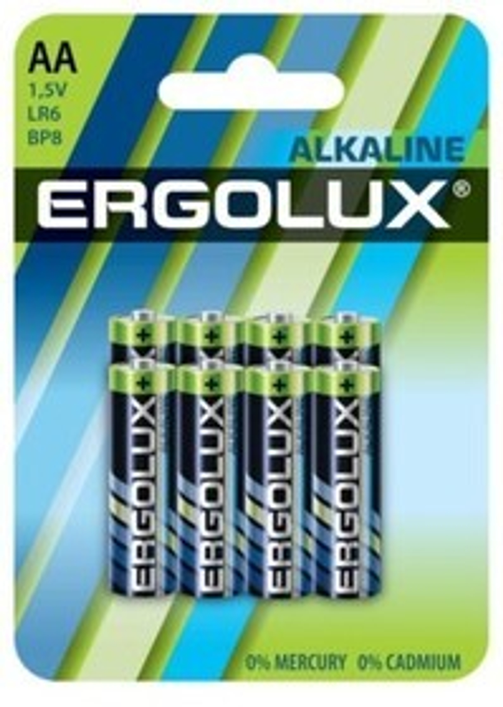 батарейка Ergolux LR-6 Alkaline BL8