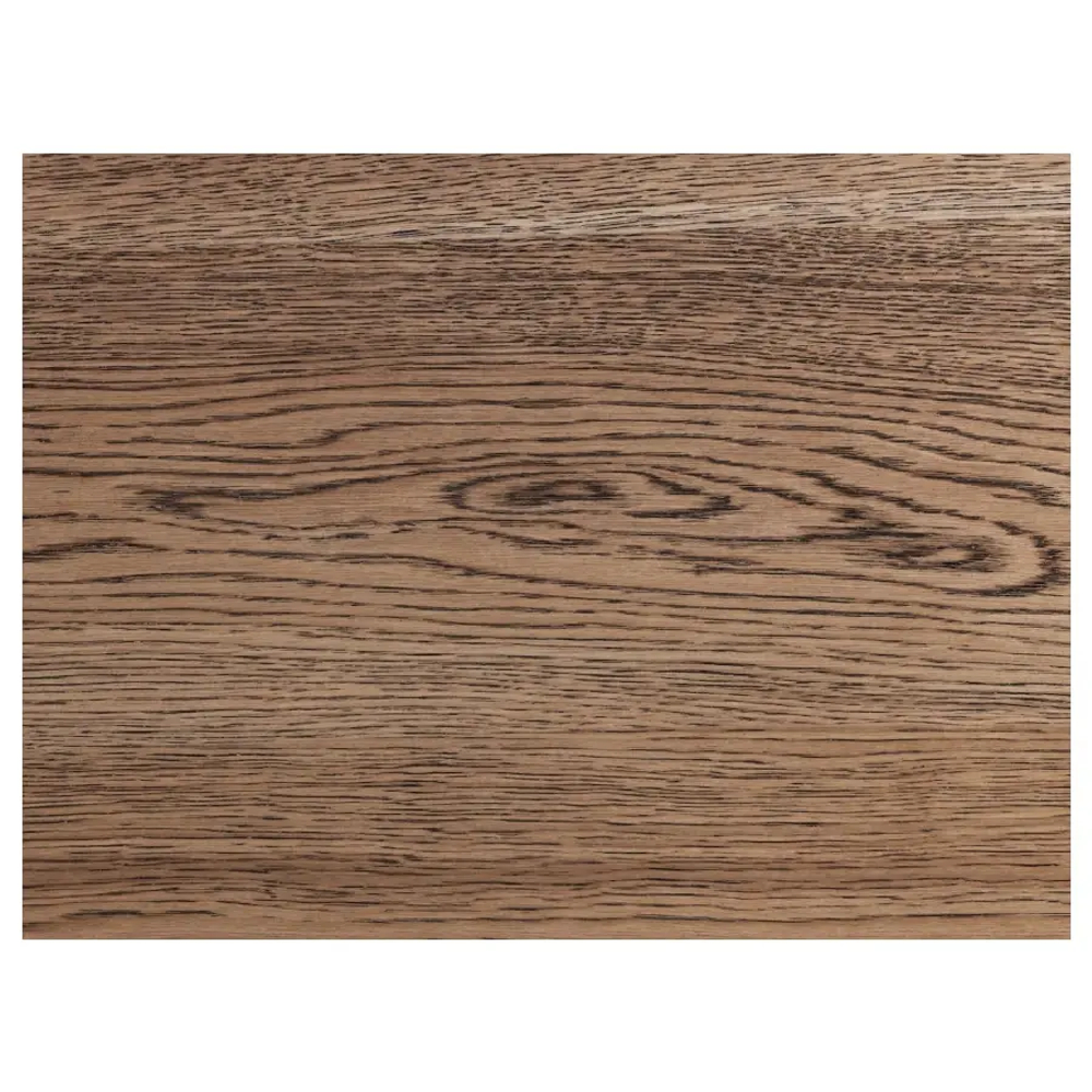 Стол + 4 стула с подлокотниками - MÖRBYLÅNGA / MÅRENÄS IKEA/ МЕРБИЛОНГА/ МАРЕНЭС ИКЕА, 205х95х75 см, темно-серый/коричневый