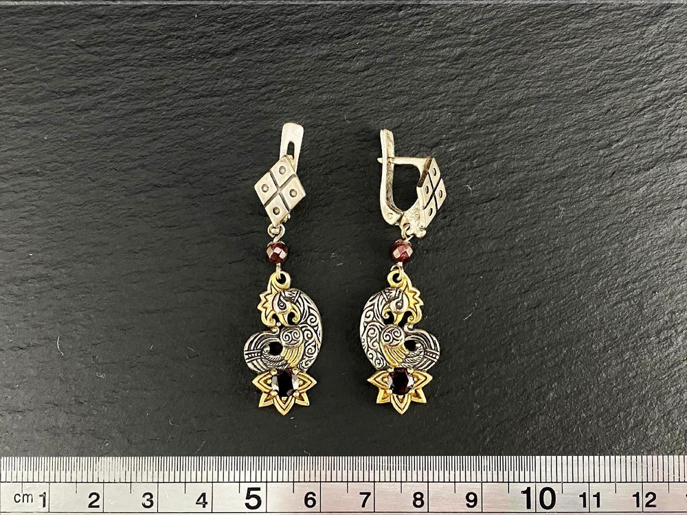 Серьги "Курочка Ряба"