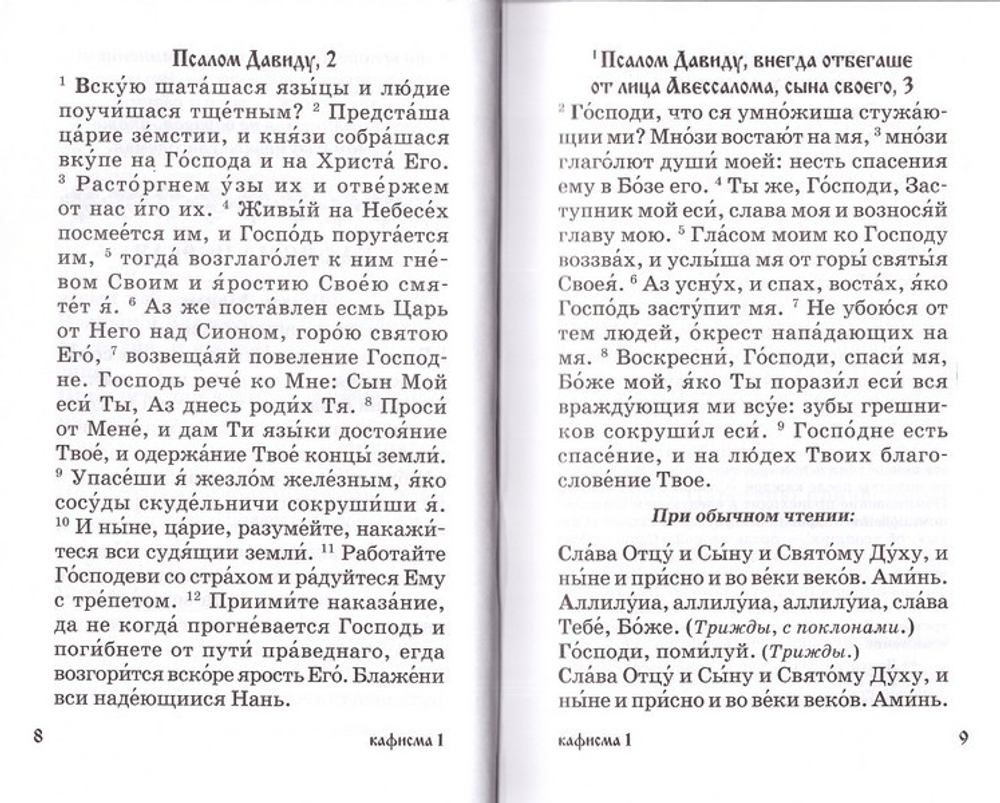 Псалтирь для мирян. Чтение Псалтири с поминовением живых и усопших