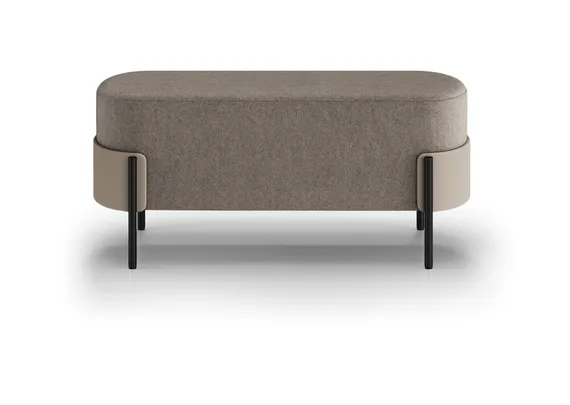 Банкетка Basic 100 см (капучино Твид, латте Нео, черый)