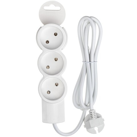 Удлинитель бытовой 3 гнезда 1,5м без заземления