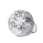 Шар новогодний декоративный paper ball, серебристый мрамор