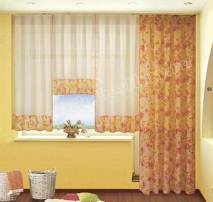 Комплект штор  Рема (арт. 1060)  -    200х250, 450х170 см.