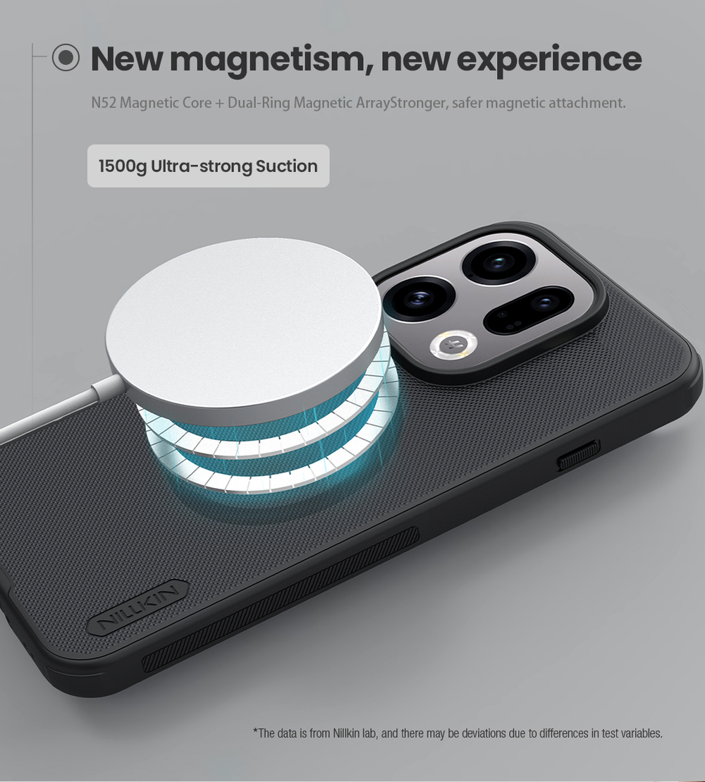 Чехол от Nillkin c поддержкой MagSafe для OPPO Find X9, серия Super Frosted Shield Pro Magnetic