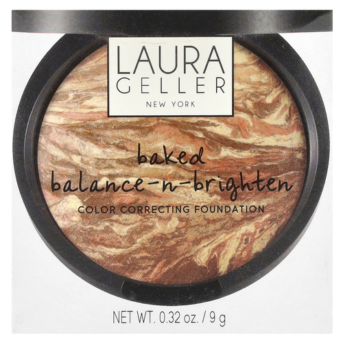 Laura Geller, Baked Balance-N-Brighten, тональный крем для коррекции цвета, 0006006 насыщенный, 9 г (0,32 унции)
