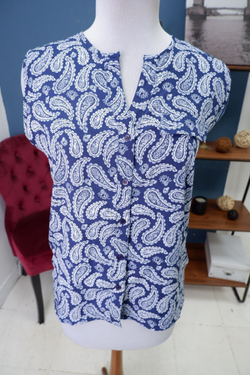 Топ Твоё с принтом пейсли 46 размер