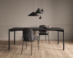 Стул Ror, Double Frame, велюр, черный /черный