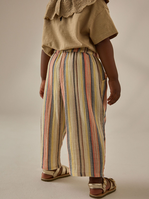 Брюки для девочки Next AM2-405, Бежевый, Розовый