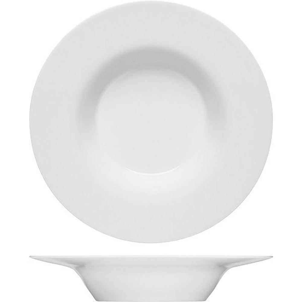 Тарелка глубокая «Пьюрити»;эко-кост. фарф.;300мл;D=240,H=45мм;белый (Цвет: белый)