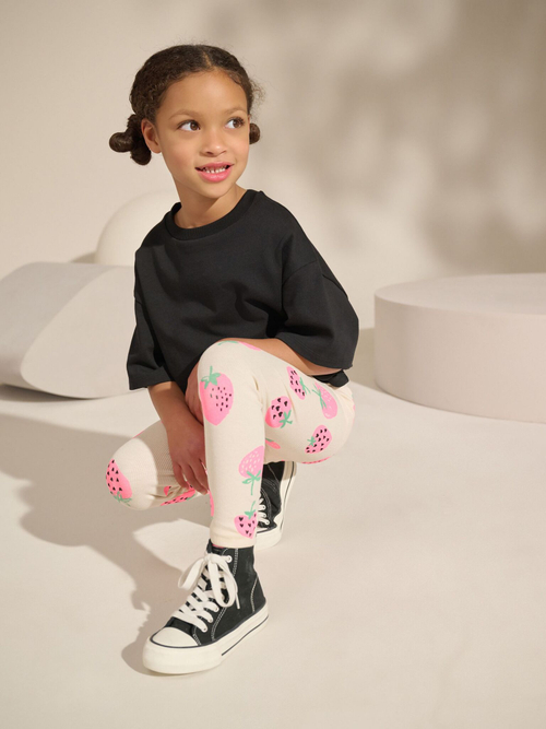 Легинсы для девочки Next AM2-352, Молочный