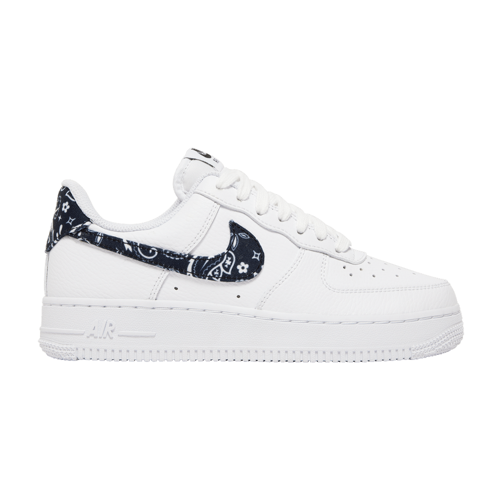 Кроссовки Nike Air Force 1 Low 07 Essential "Black Paisley" (Женская размерная сетка)