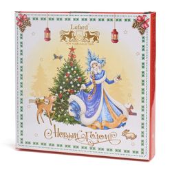 НАБОР ТАРЕЛОК ОБЕДЕННЫХ LEFARD "ДЕД МОРОЗ И СНЕГУРОЧКА" 2 ШТ. 27 СМ (КОР=9НАБ.)