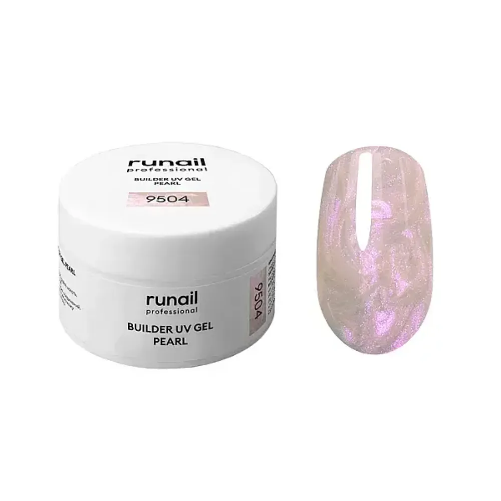 Моделирующий УФ-гель c жемчужным эффектом BUILDER UV GEL PEARL, 15 г №9504