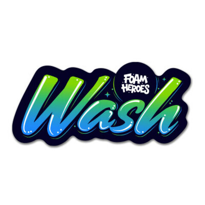 Foam Heroes Bucket Sticker Wash стикер водостойкий матовый, 18.5x9см.