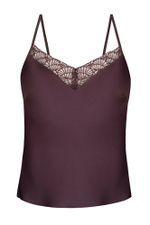 Пижамный комплект Daisy: топ и принтованные шорты (Размер: L) (Цвет: сливовый)