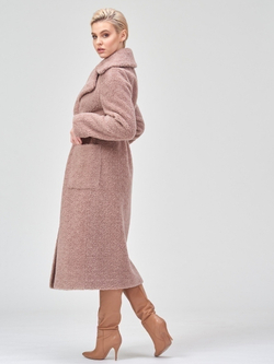 Пальто из шерсти шуба чебурашка тедди, SilverFox (арт. S978rm013bz)