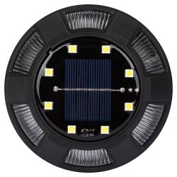 Светильник уличный ЭРА ERAST024-01 на солнечной батарее подсветка Таблетка сталь пластик d 11 см