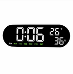 Часы-будильник VST-913Y C`/календарь,USB питание, черный корпус.