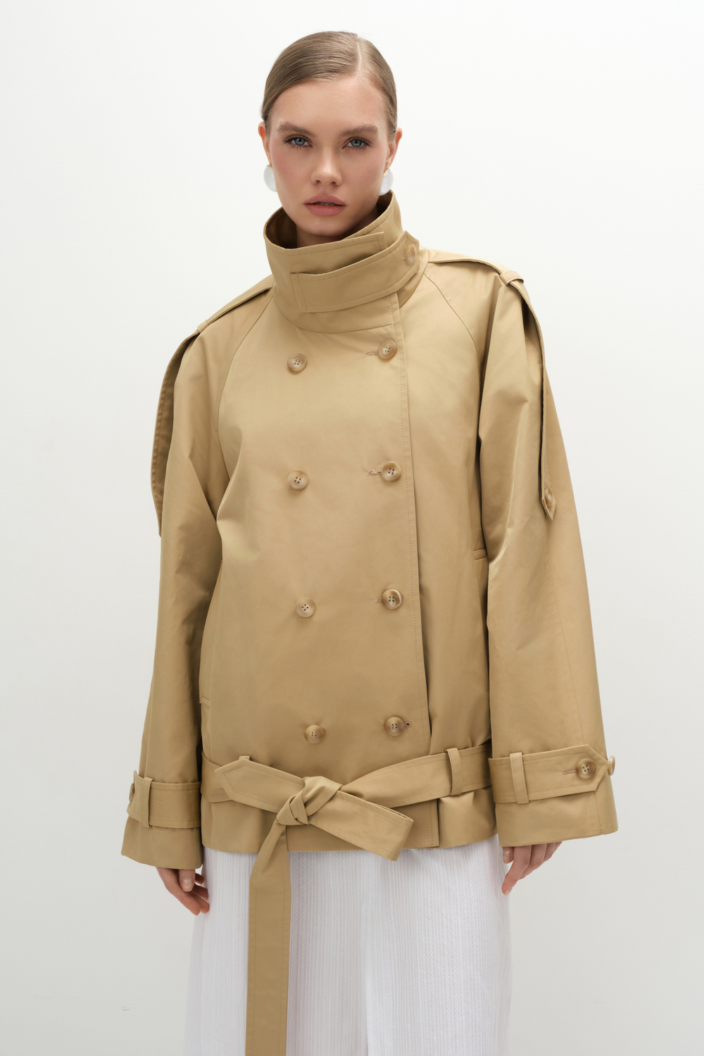 Тренч укороченный