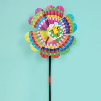 Ветрячок «Сказочный цветок» d-22 см, 49 см в ассортименте