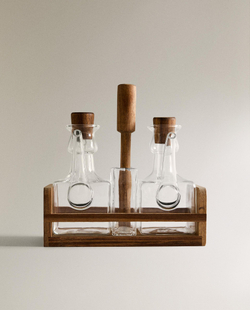 Zara Home ёмкость для масла из боросиликатного стекла, цвет прозрачный, 16.8 см