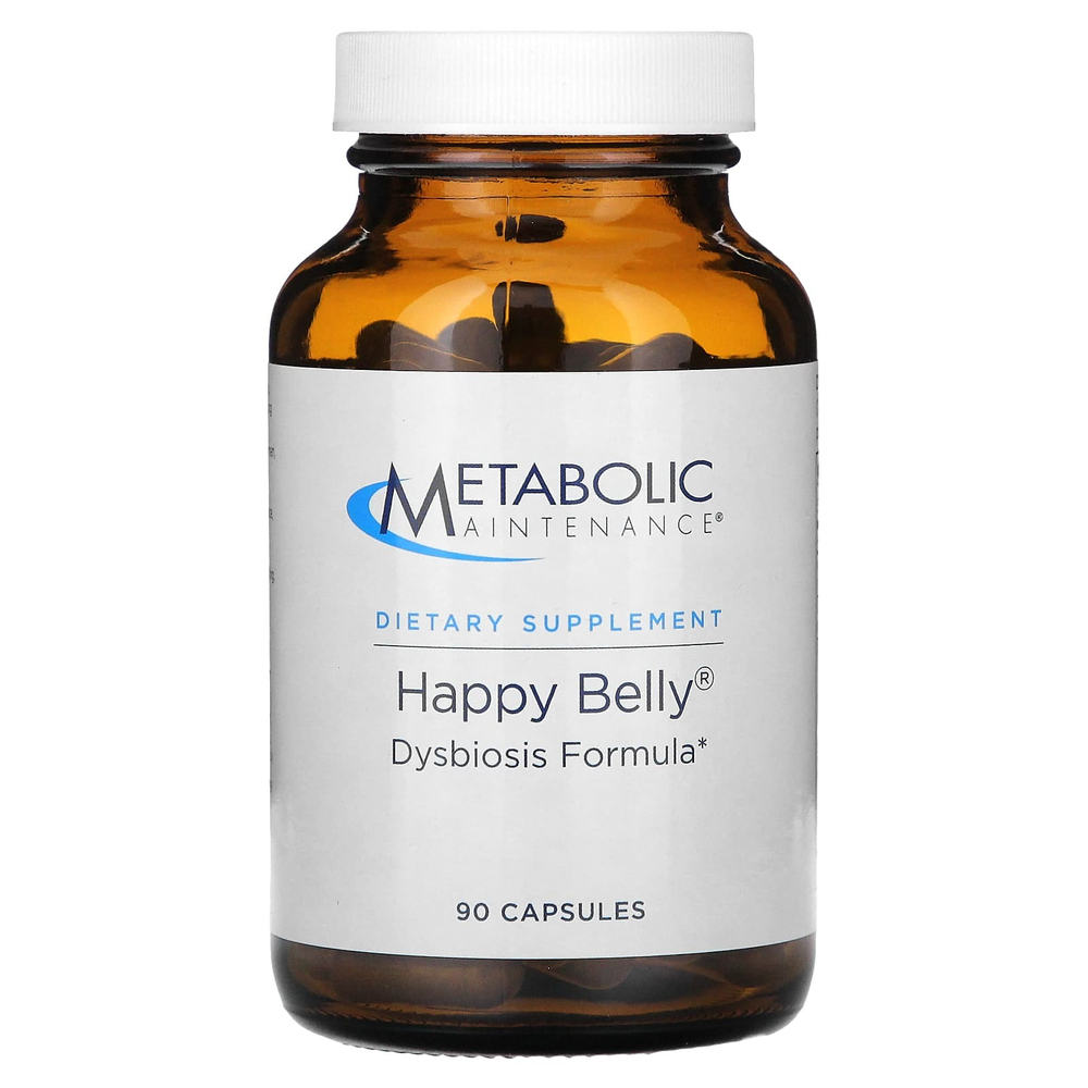 Metabolic Maintenance, Happy Belly, формула при дисбактериозе, 90 капсул