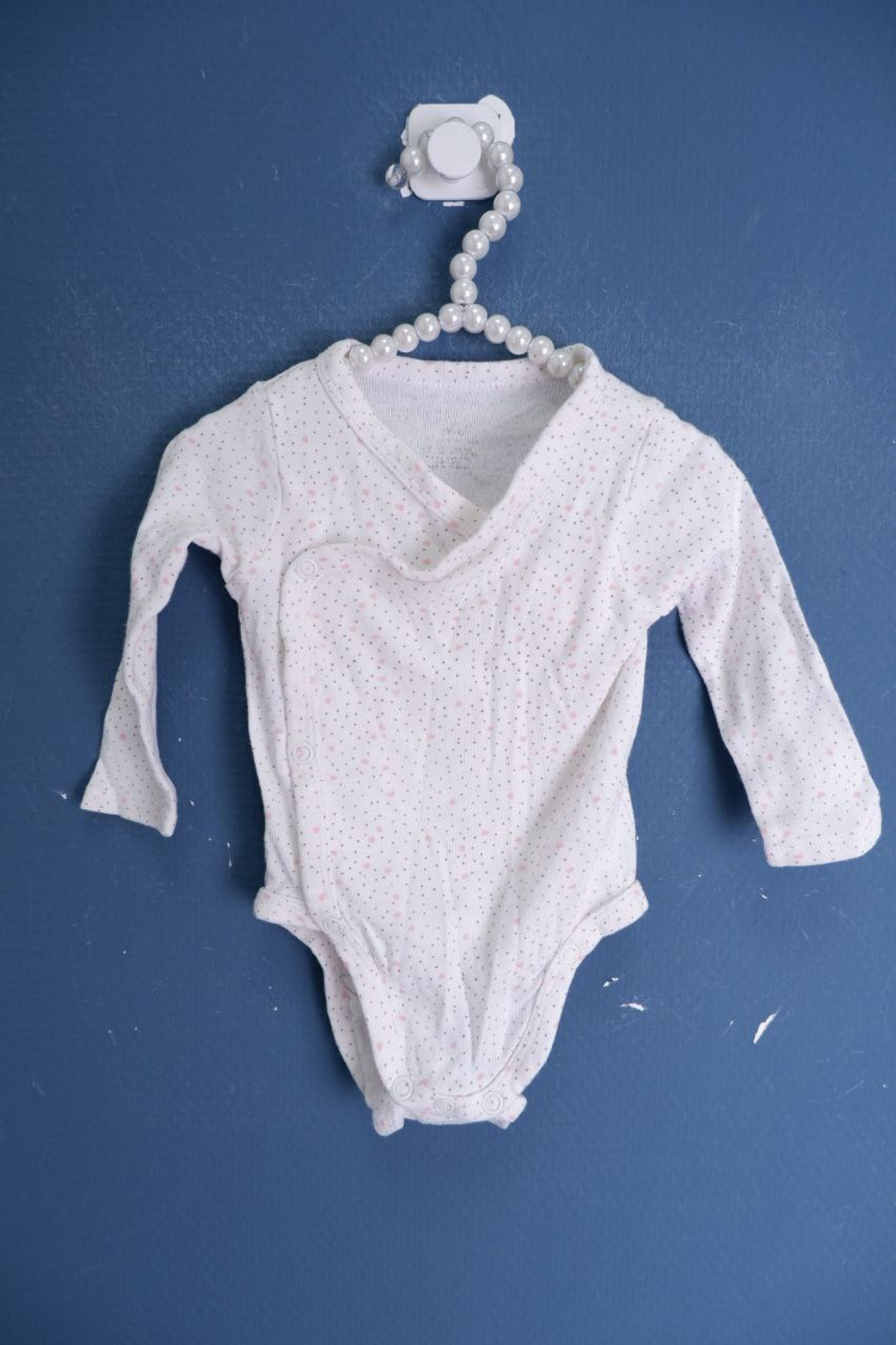 Боди с сердечками на 1/3 месяца